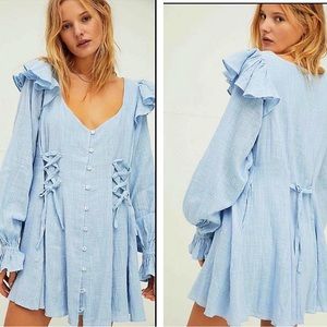 Free People NWOT cotton gauze mini dress